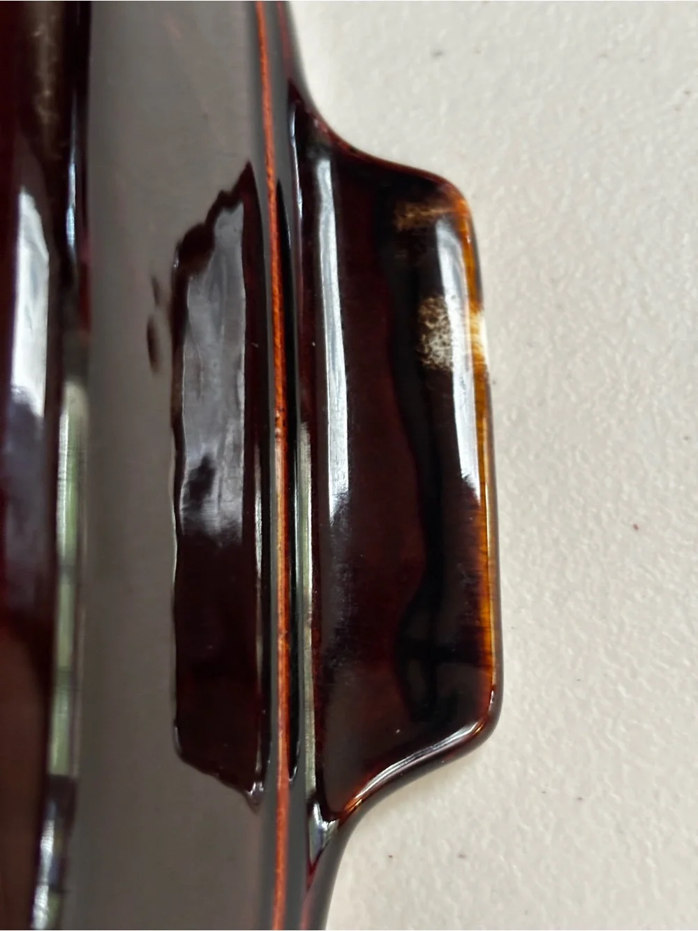 Vintage Pfaltzgraff Dark Brown glazed and Cream Rectangular Baker Dish 2 QT #236